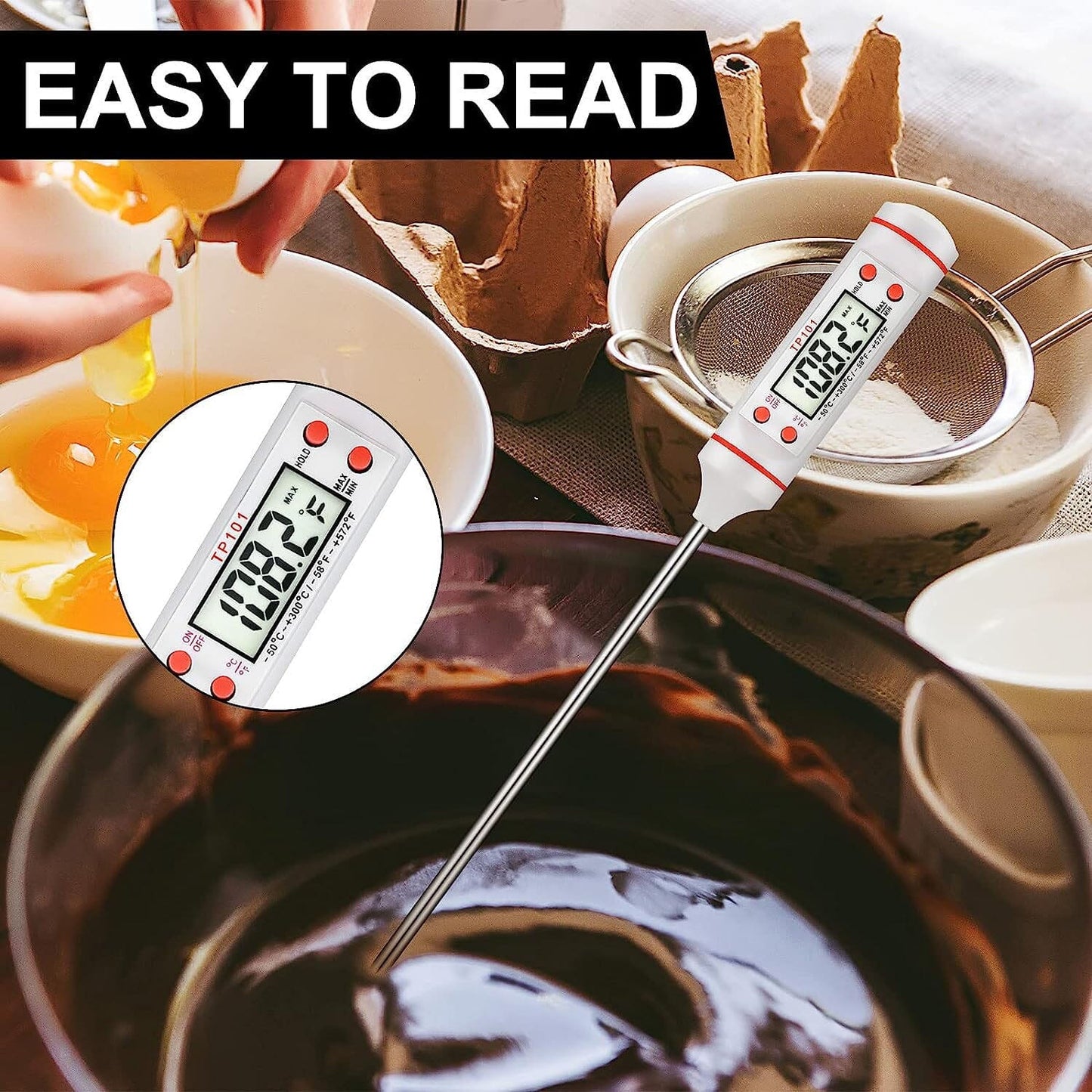 2-Piece Set: Multi-functional Thermometer Pen with High Accuracy and Instant Read