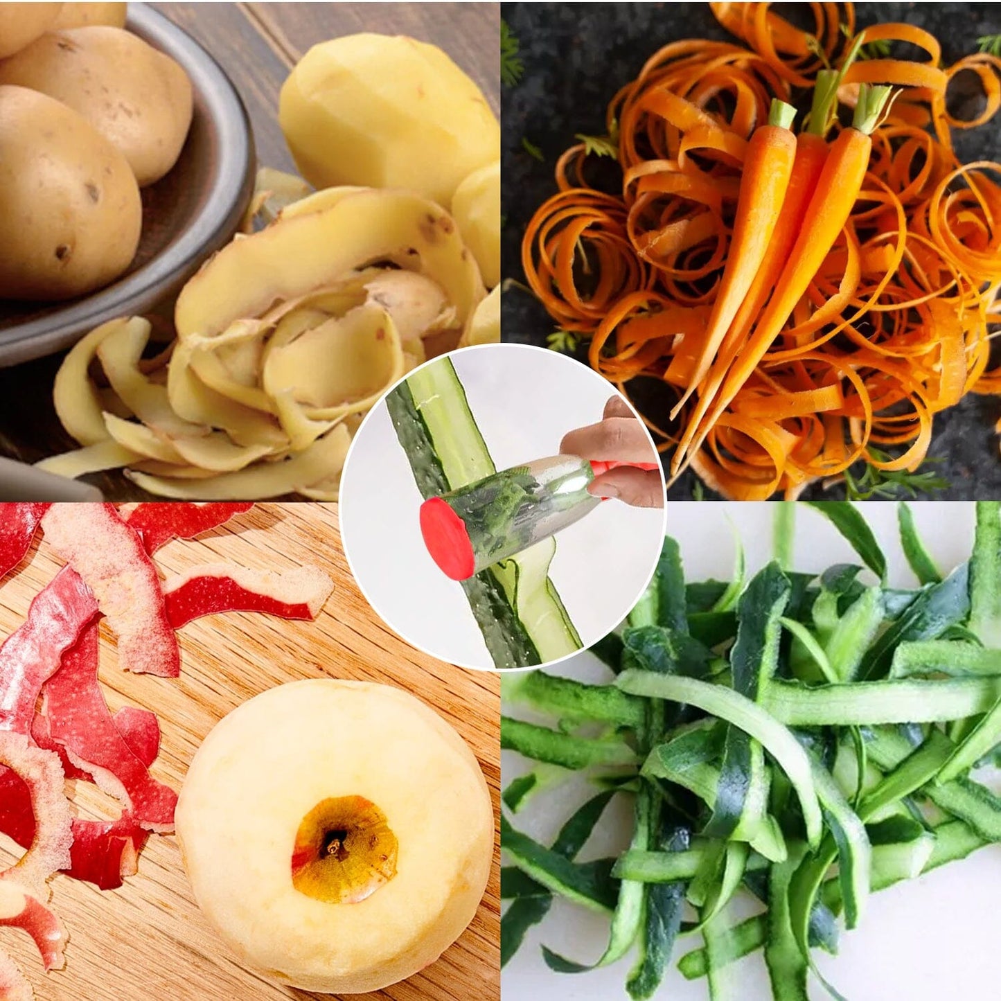 Multifunctional Fruit Vegetable Peeler With Storage Box Tube